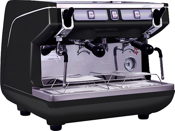 Рожковая кофемашина Nuova Simonelli Appia Life Compact 2Gr S 220V black+economizer+high groups (167633)