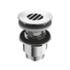 Delabie 611 Донный клапан HYGIENA 1"1/4 , с вогнутой решеткой для аварийного стока