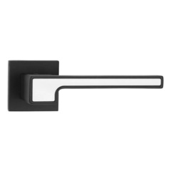 Дверная ручка Vantage V91BL-2WH SL (Черный/Белый)