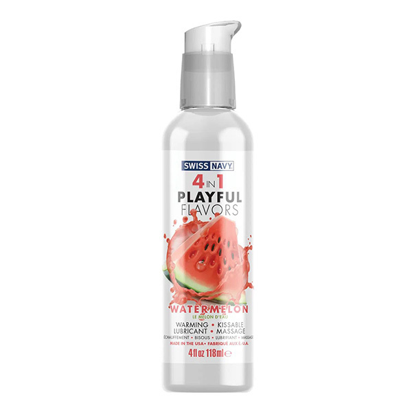 Массажный гель 4в1 с ароматом арбуза Swiss Navy Playful Flavors Watermelon 118мл