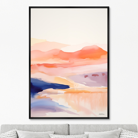 ArtNoMore - Репродукция картины на холсте Landscape collection, Spilled ​​colors, No 1, 2024г.