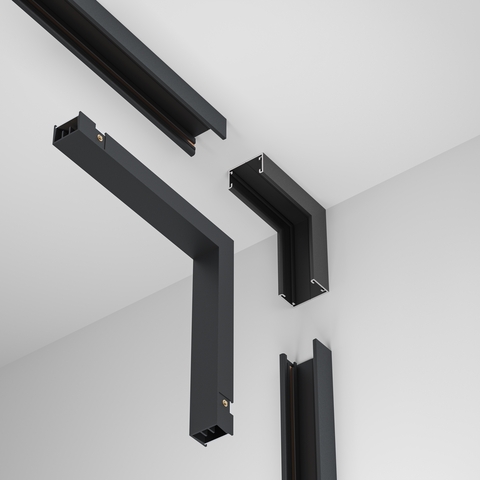 Коннектор питания угловой внутренний Maytoni Basity TRA172ICPC-1B