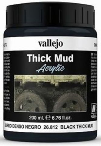 Diorama Effects Black Thick Mud 200 ml.