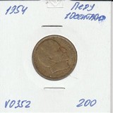 V0352 1954 Перу 10 сентаво сентавос центаво
