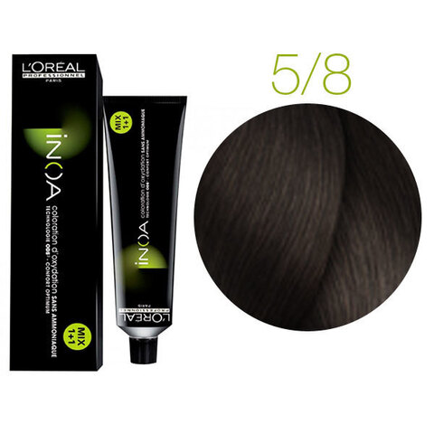L'Oreal Professionnel INOA 5.8 (Светлый шатен мокка) - Краска для волос