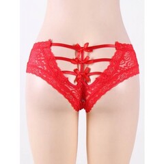 Трусики Sexy Lace кружевные (XL-2XL) красные