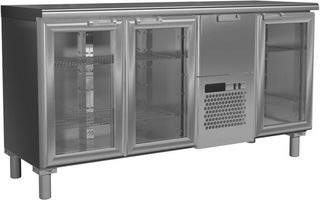 Холодильный стол Rosso T57 M3-1-G 9006-1 корпус серый, без борта (BAR-360C)