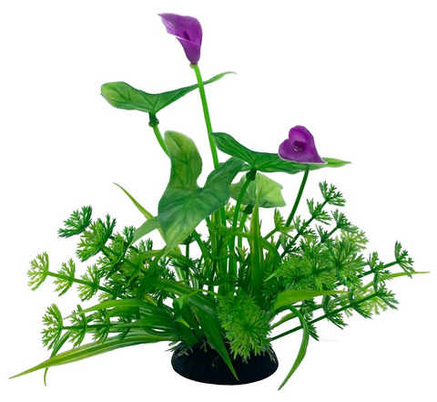 Искусственное аквариумное растение Цветок, 6х18 см
