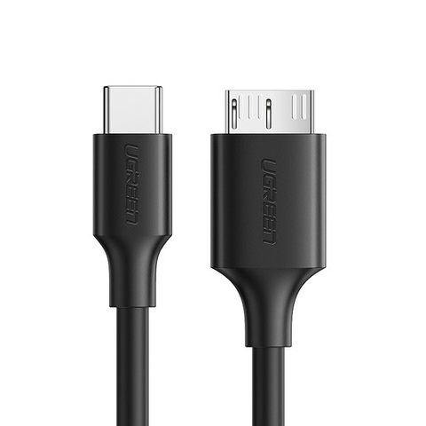 Кабель UGREEN US312 (20103) USB-C to Micro B Cable M/M 1м, черный