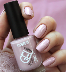 LuxVisage Лак для ногтей GEL finish тон  1 серо-розовый  9мл