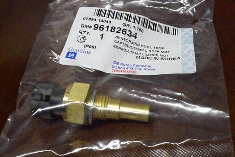 ДАТЧИК ТЕМПЕРАТУРЫ ГБЦ (ЭСУД) NEXIA, LACETTI, CRUZE, LANOS, CHANCE, SENS, AVEO, MATIZ 0,8 GM
