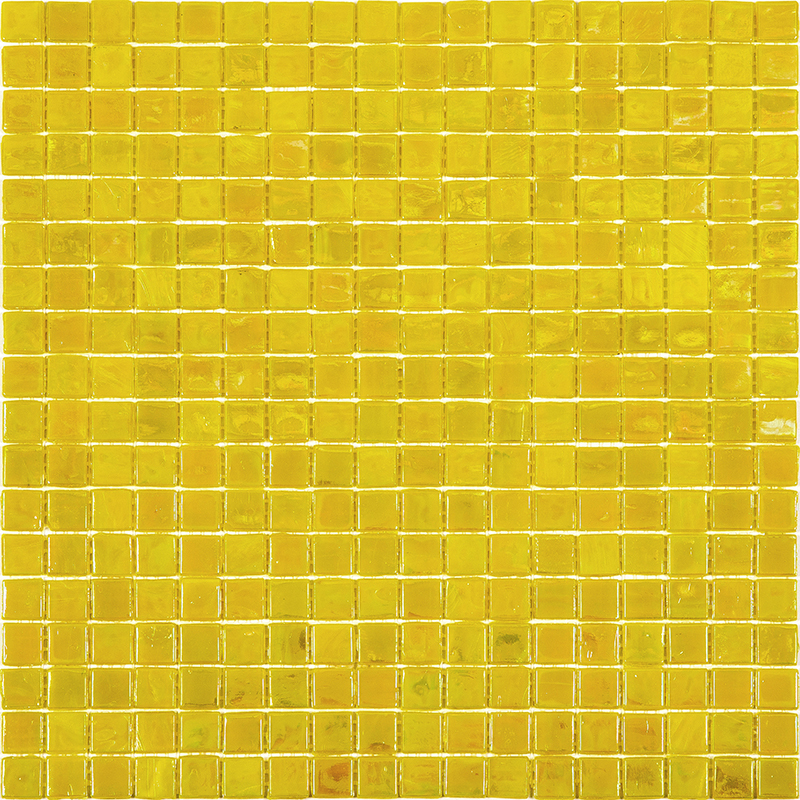 NN88 Мозаика одноцветная чип 15 стекло Alma Mono Color желтый квадрат глянцевый перламутр