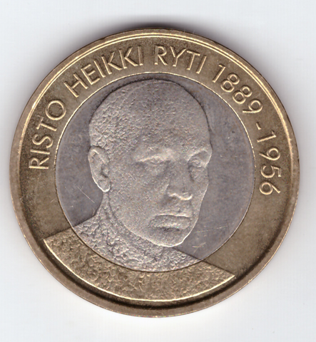 5 евро  2017 Ристо Рюти (1940-1944) Финляндия