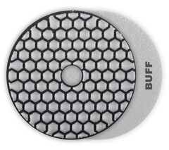 ЗУБР 100 мм, BUFF, сухое шлифование, алмазный гибкий шлифовальный круг АГШК, Профессионал (29868-10000)