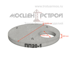 Плита перекрытия колодца 2ПП20-1