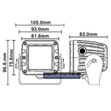 Светодиодная фара  2 водительского белого света Аврора  ALO-W1-2-D1J ALO-W1-2-D1J фото-6