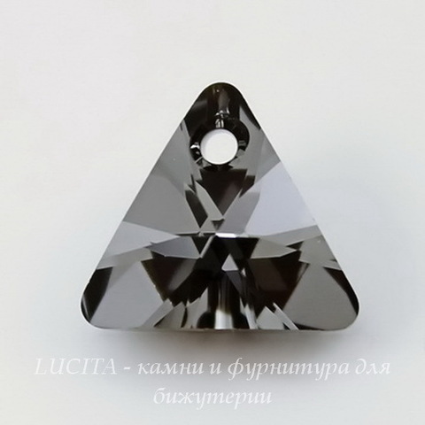 6628 Подвеска Сваровски Треугольник Crystal Silver Night (12 мм) ()