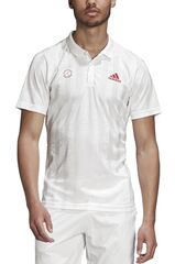 Поло теннисное Adidas Freelift Polo ENG M - white/scarlet