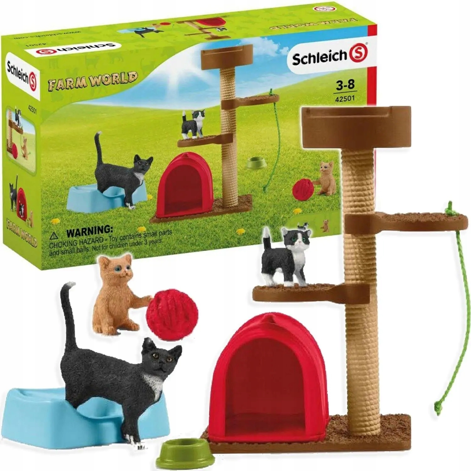 Фигурки Schleich Время игр для милых котят Когтеточка для кошек 42501  купить в Москве | Доставка по России.