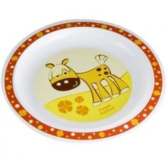 Тарелка пластиковая (4/411) 12+ (красный)