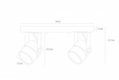 Спот Arte Lamp MIZAR A1311PL-2WH