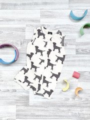 Песочник без рукавов Mjölk Sleep and Play Собачки NEW