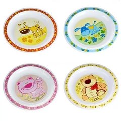 Тарелка пластиковая (4/411) 12+ (красный)