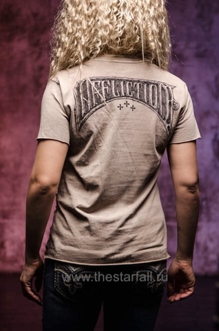Affliction | Футболка женская A Frame Split AW18841 спина