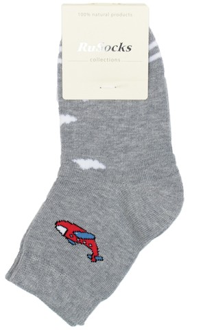 Носки с самолетом RuSocks, цвет серый