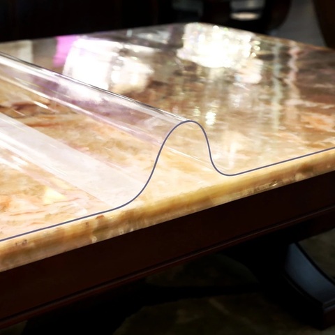 Мягкое стекло на стол 80 x 60 см толщина 2 мм