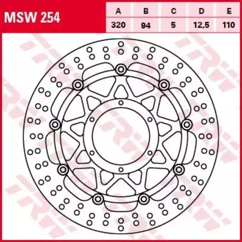 Тормозной диск MSW254