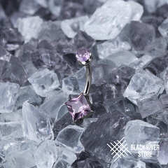 Банан Square Amethyst CZ