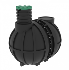 Емкость подземная горизонтальная Мультпласт M10 10000 л. горизонтальная (3200x2400x2400см;400кг;черный) - арт.555434.30