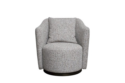 Кресло вращающееся шенилл 70х77х80см Garda Decor Verona серое