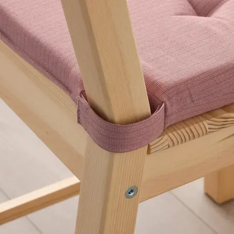 JUSTINA ЮСТИНА Подушка на стул, розовый, 42/35x40x4