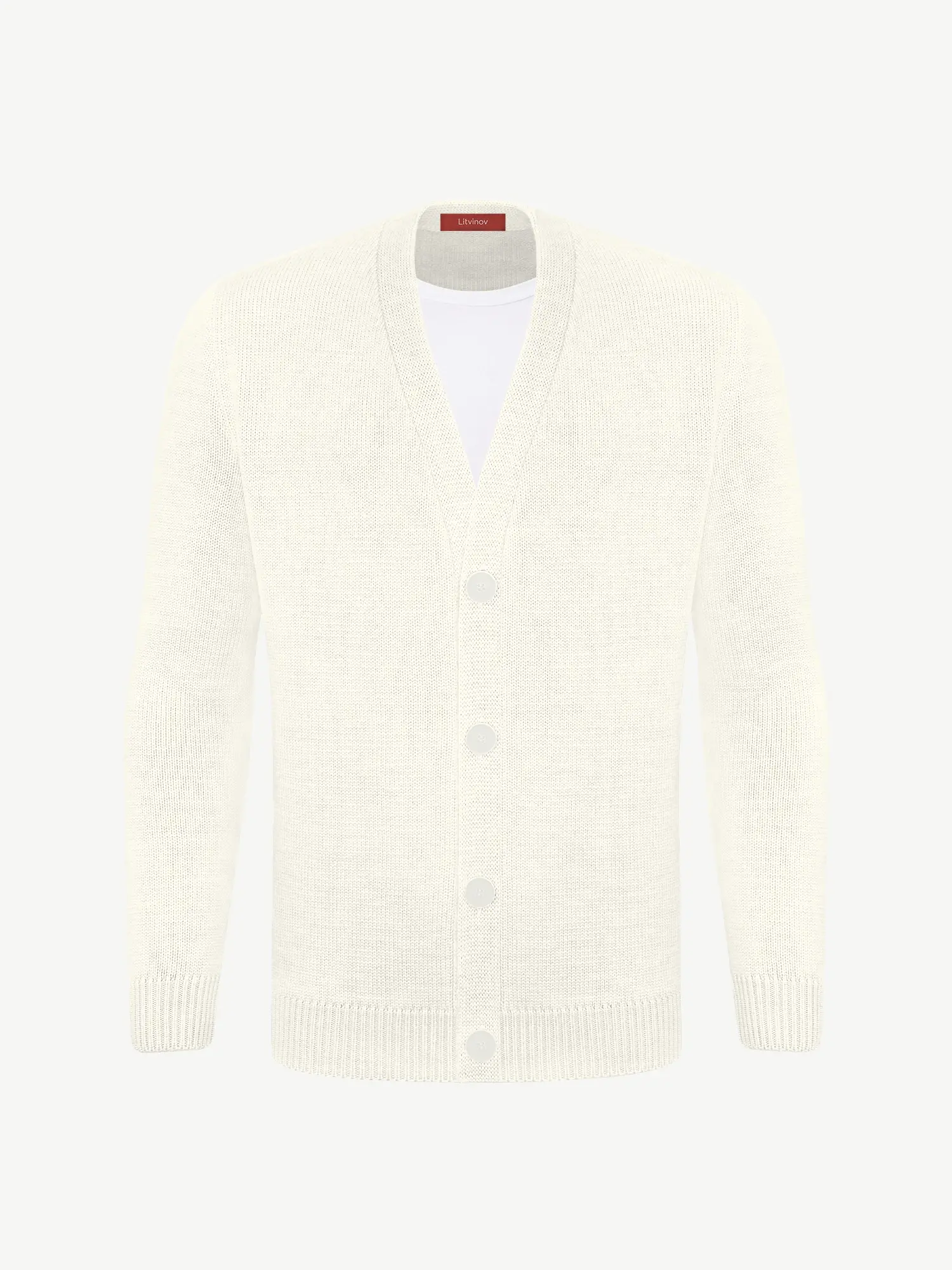 Кардиган с пуговицами из шелка