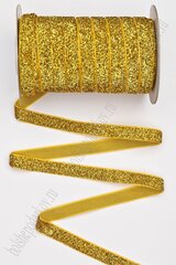 Лента с люрексом (1см*18,29м), Золото (02), 1 шт.