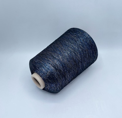 Linea Piu (пр.Италия) art-Image reflex, 4600м / 100 гр.80% вискоза, 20% люрекс, цвет-Черно-синий(605) арт.36580