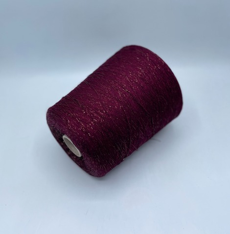 Industria Italiana (пр.Италия),art- Frizzante 3500 м/100гр, 70%Вискоза, 15%Металлик(Люрекс), 15%Полиамид, цвет-Винный(112/701). арт-36588