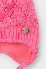 шапка  для девочки  КВ 20341/насыщенный коралл