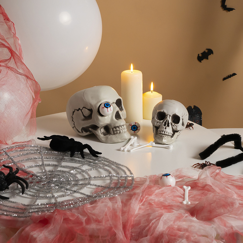 Декоративное украшение, Череп пластик, 18*13,5*12 см, 1 шт.