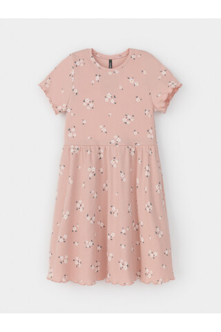 платье  для девочки  КР 5793/дымчатая роза,ромашковое поле