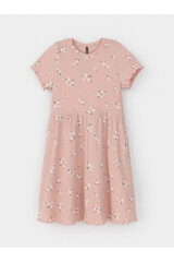 платье  для девочки  КР 5793/дымчатая роза,ромашковое поле