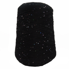Бобинная пряжа Merino Paillettes (Nero)