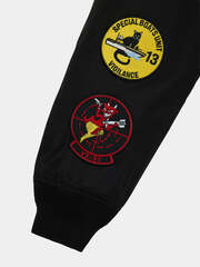 Бомбер Alpha Industries CWU 36/P Relaxed Patched Black (Черные)