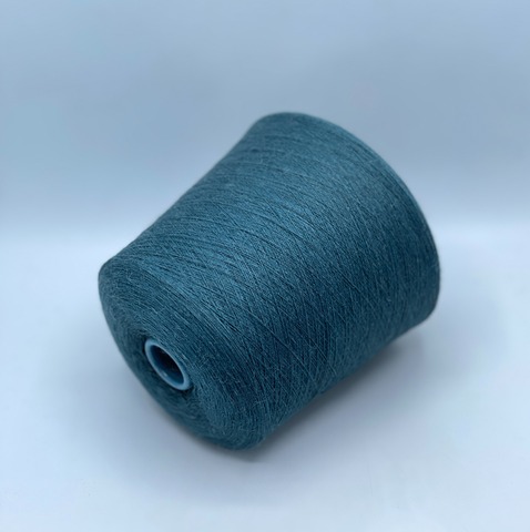 Бобинная пряжа, Lana/alpaca, 1500м. 70% Меринос, 25%Альпака, 5%Кашемир, Сине-зеленый, 37599