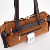 Сумка Саломея 2032 эко-замша миндаль