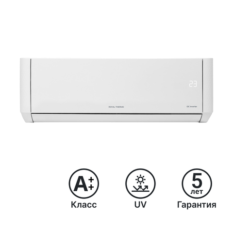 Купить Сплит-система инверторная Royal Thermo Барокко Вайт (Barocco White)-18 недорого со склада в Хабаровске, Якутске, Владивостоке, Южно-Сахалинске, Благовещенске
