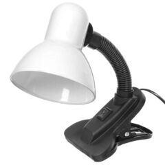 Светильник настольный на прищепке, E27, 60 Вт, белый, Lofter, 108B-wht//270781