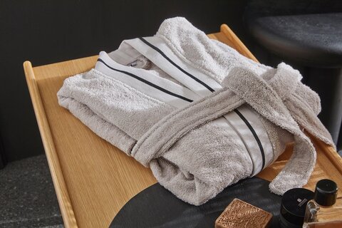 Халат Blanc des Vosges Plaisance perle светло-серый